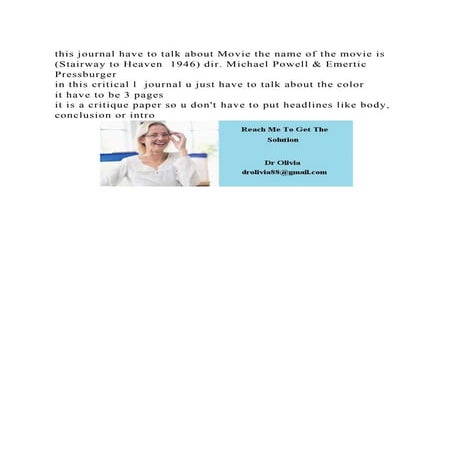 this journal have to talk about Movie the name of the movie is (Stai.docx