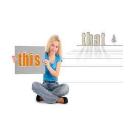 This that these those