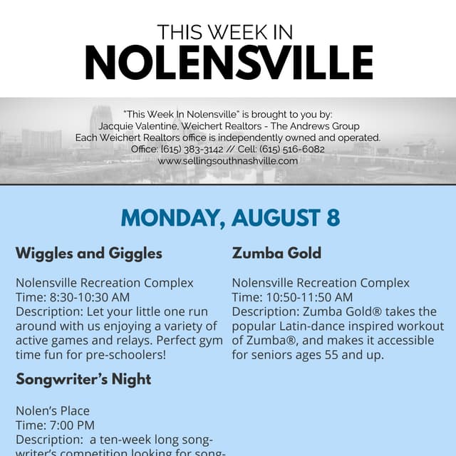 This Week In Nolensville 8/8-8/15