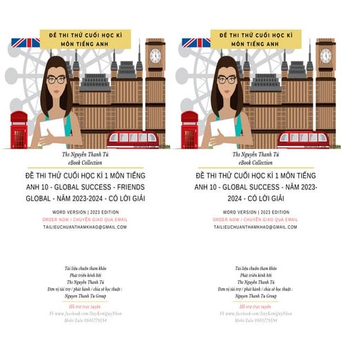ĐỀ THI THỬ CUỐI HỌC KÌ 1 MÔN TIẾNG ANH 10 - GLOBAL SUCCESS - FRIENDS GLOBAL -...