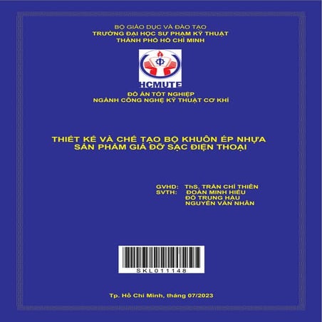 Thiết kế và chế tạo bộ khuôn ép nhựa sản phẩm giá đỡ sạc điện thoại.pdf