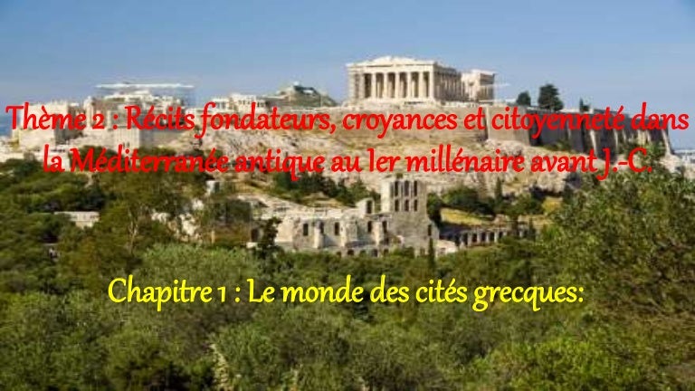 Récits Fondateurs Croyances Et Citoyenneté Dans La Méditerranée Antique