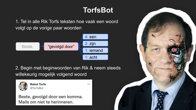 Hoe werken tekstgenerators? (Special Guest in Lieven Scheire's AI voorstelling)