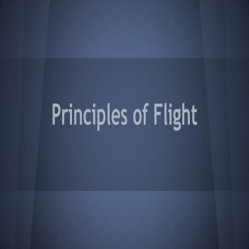 Principles of flight