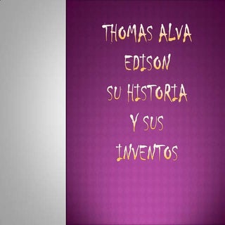Thomas alva edison