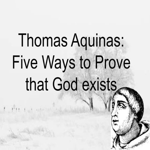 Thomas Aquinas' Third, Fourth and Fifth Proof that God exist