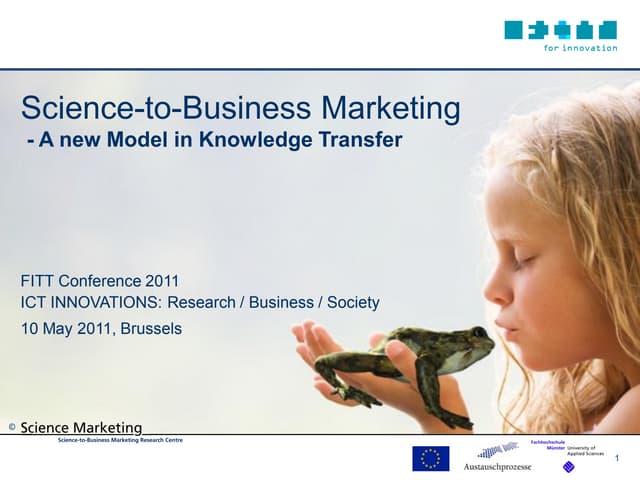 Prof. Thomas Baaken:Science-to-Business Marketing - A new Model in Knowledge ...