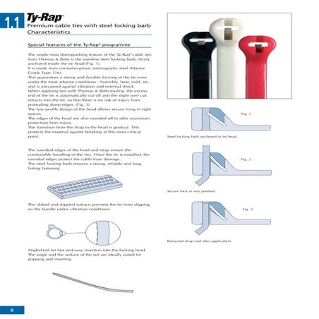 Thomas & Betts - High Performance Ty-Raps Cable Ties | PDF