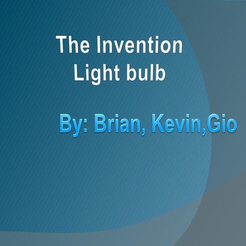 Thomas edison project | PPT