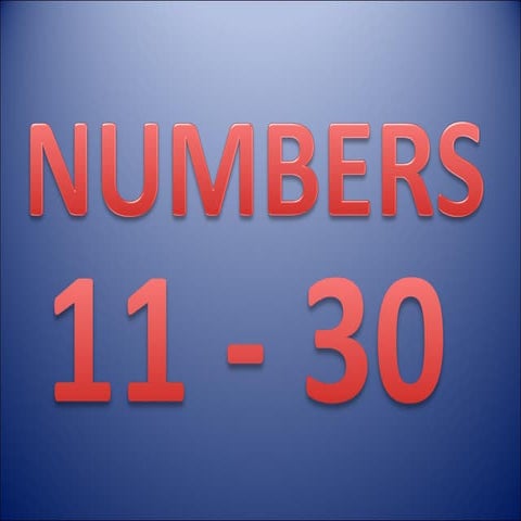 Thomas+Flex+1+ +Unit+1+ +Numbers+11+ +30 | PPT
