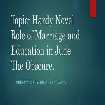Thomas Hardy Jude the Obscure