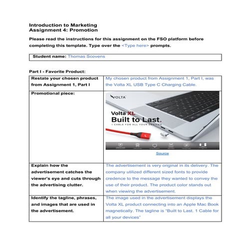Thomas Scovens Promotion Assignment