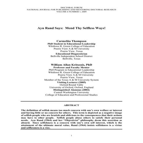 Carmelita Thompson & Dr. W.A. Kritsonis