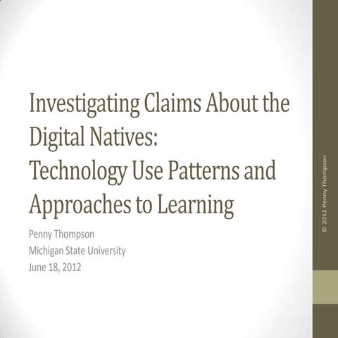 Penny Thompson's Dissertation Defense