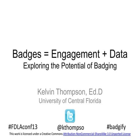 Exploring the potential of badging: Badges = engagement + data