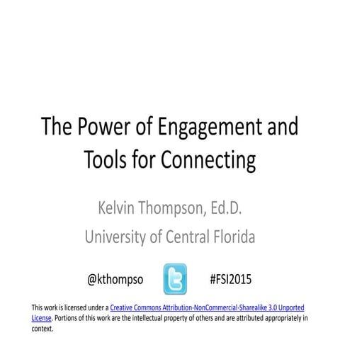 The Power of Engagement and Tools for Connecting