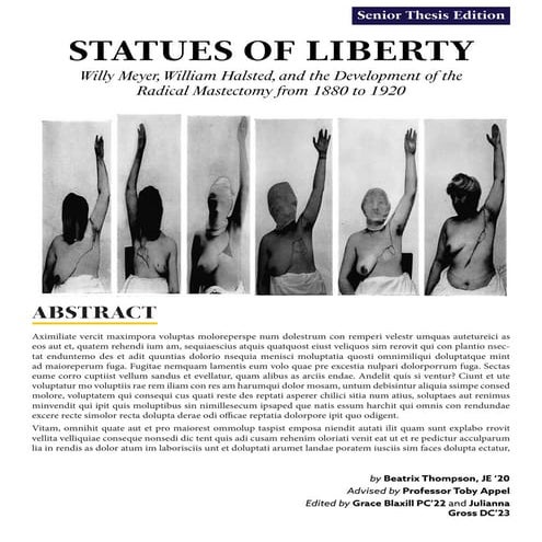 Statues of Liberty: Willy Meyer, William Halsted, and the Development ...