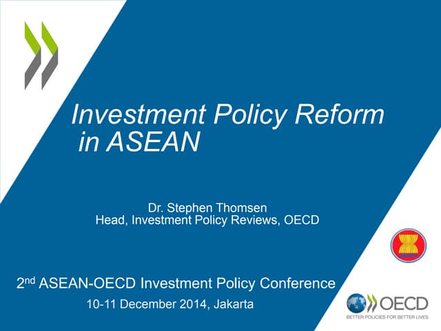 Stephen Thomsen, OECD, 2014 ASEAN-O...