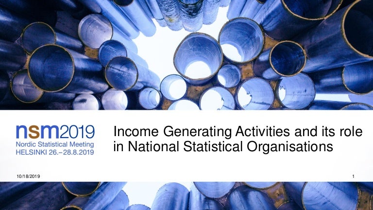 Income Generating Activities And Its Role In National Statistical Org 