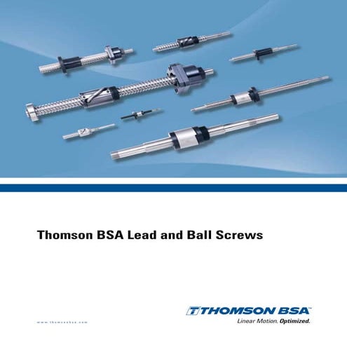 Thomson bsa lead and_ball_screws_cten