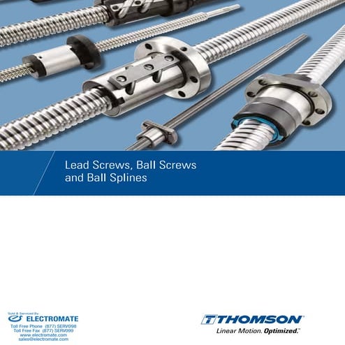 Thomson lead screws_ballscrews_ballsplines_catalog
