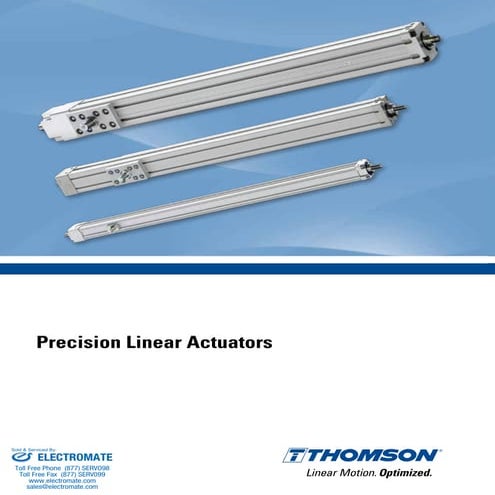 Thomson Precision Linear Actuators