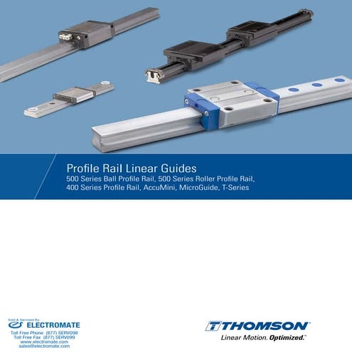Thomson Profile Rail Linear Guides