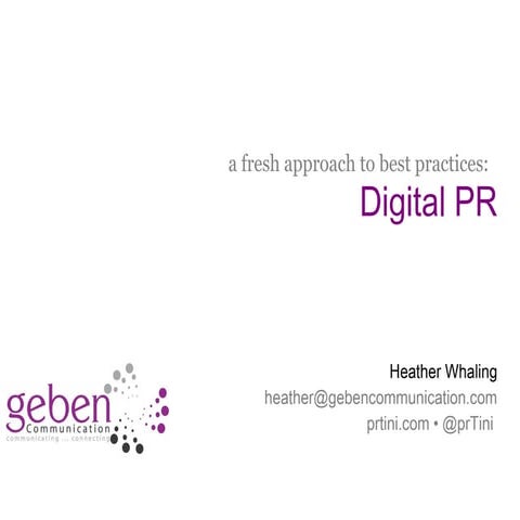 Digital PR Best Practices