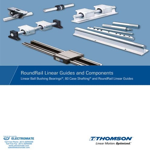 Thomson RoundRail Linear Guides