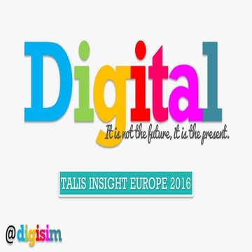 Engaging Academics in Digital Discourse - Simon Thomson | Talis Insight Europ...
