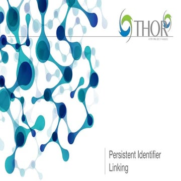 THOR Workshop - Persistent Identifier Linking