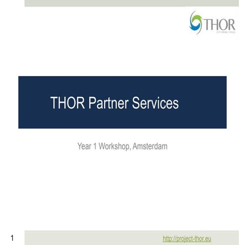 THOR Workshop - Services EBI