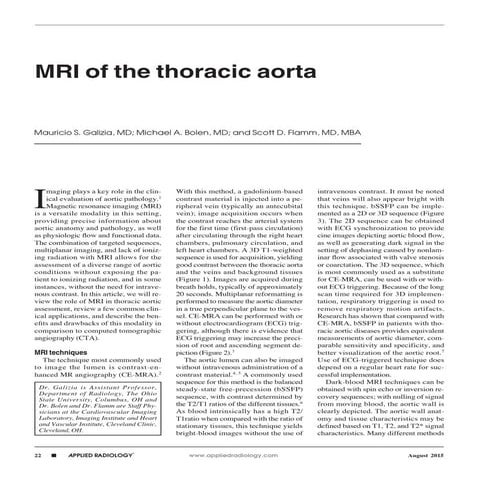 Thoracic aorta mri nice
