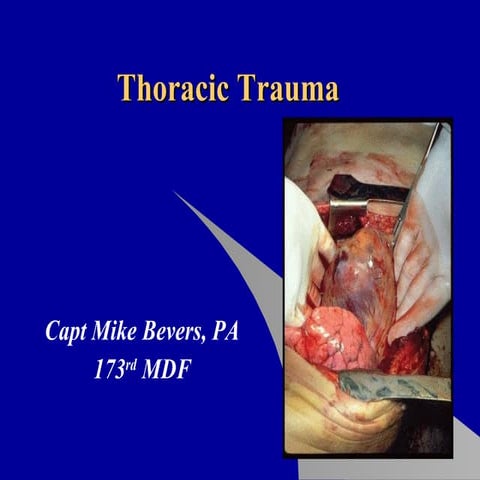 Thoracic Trauma