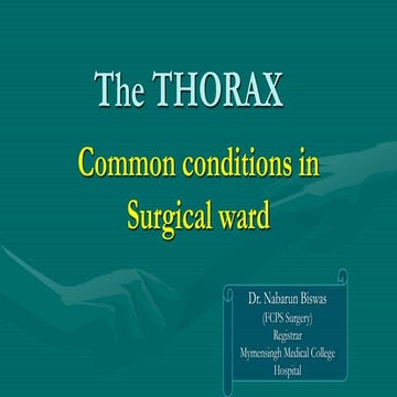 Thoracic surgical emergencies