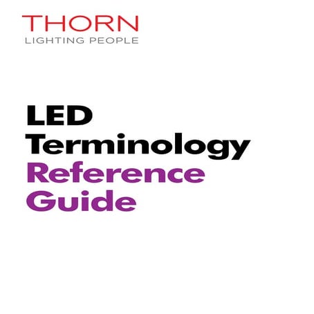 Thorn led terminology-reference-guide