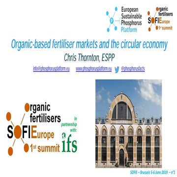 Organic-based fertiliser markets and the circular economy - Chris Thornton - ...