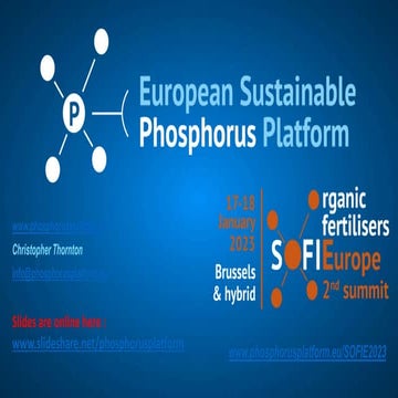 ESPP presentation on sewage sludge biochar as fertiliser: regulations and per...