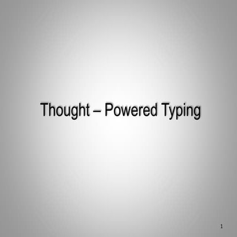 Thought-powered typing 