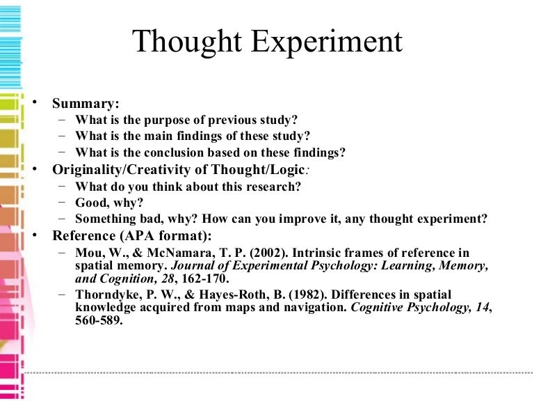 Thought Experiment