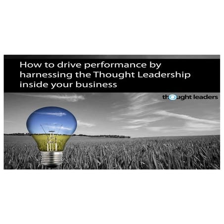 Thought leaders advantage presentation