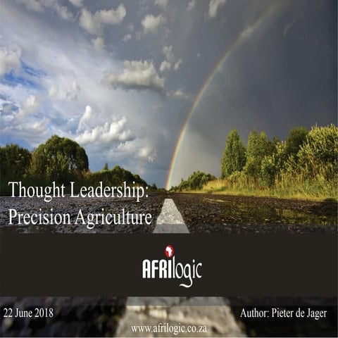 Thought Leadership Series: Precision Agriculture June 2018