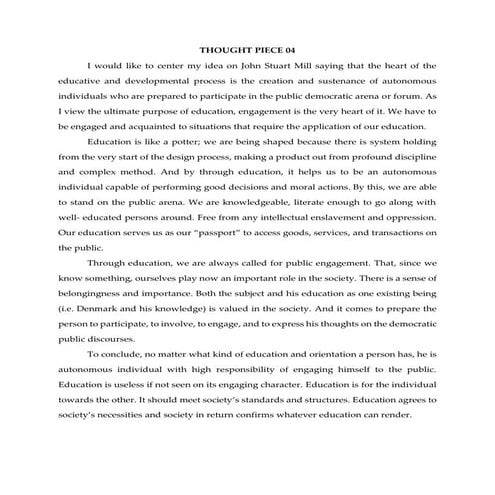 Thought Piece 04