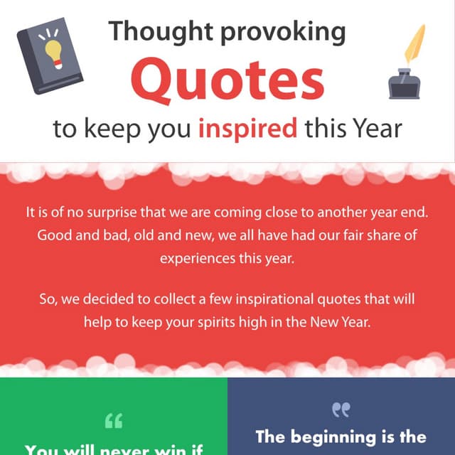 Thought provoking quotes to keep you inspired this year