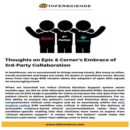 Thoughts on Epic & Cerner's Embrace of 3rd-Party Collaboration