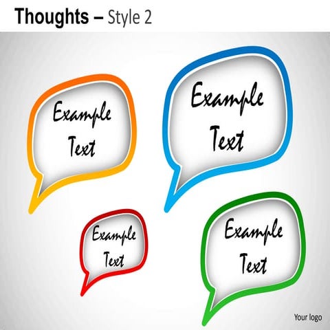 call outs thoughts style 2 powerpoint presentation templates