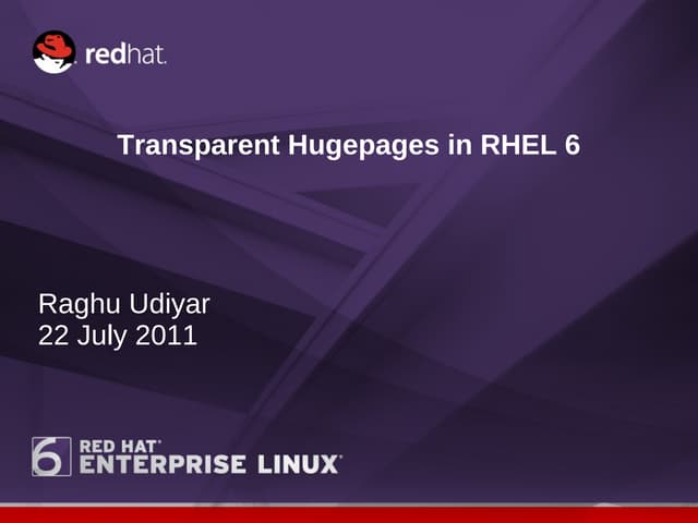 Transparent Hugepages in RHEL 6 