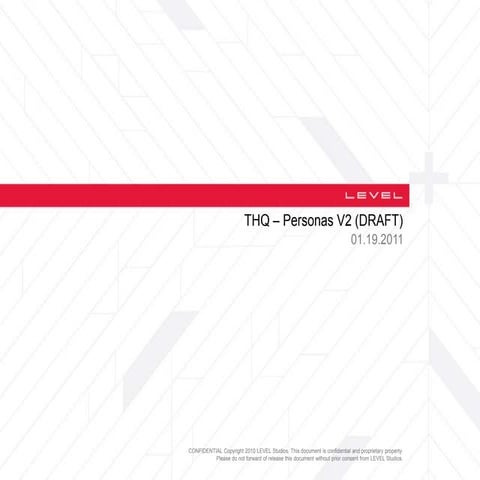 Persona Development Video Game Presence 