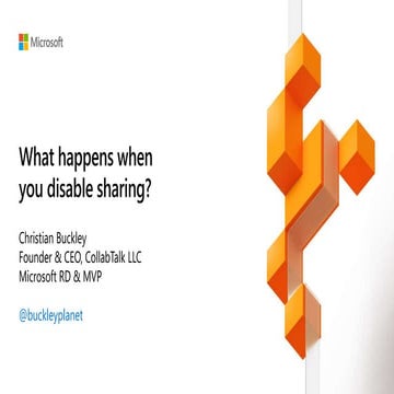 What happens when you disable sharing?