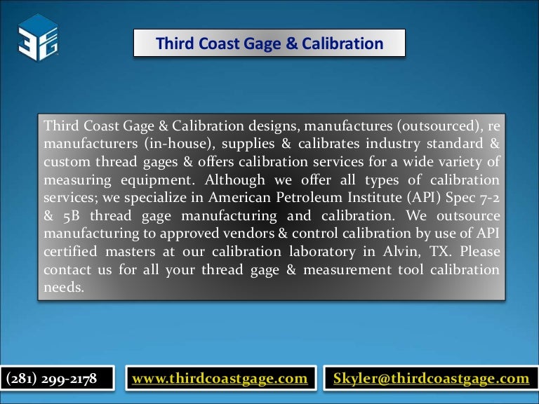 Thread gage calibration